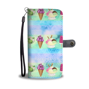 Custom Phone Wallet Available For All Phone Models Ice Cream 2 Phone Wallet