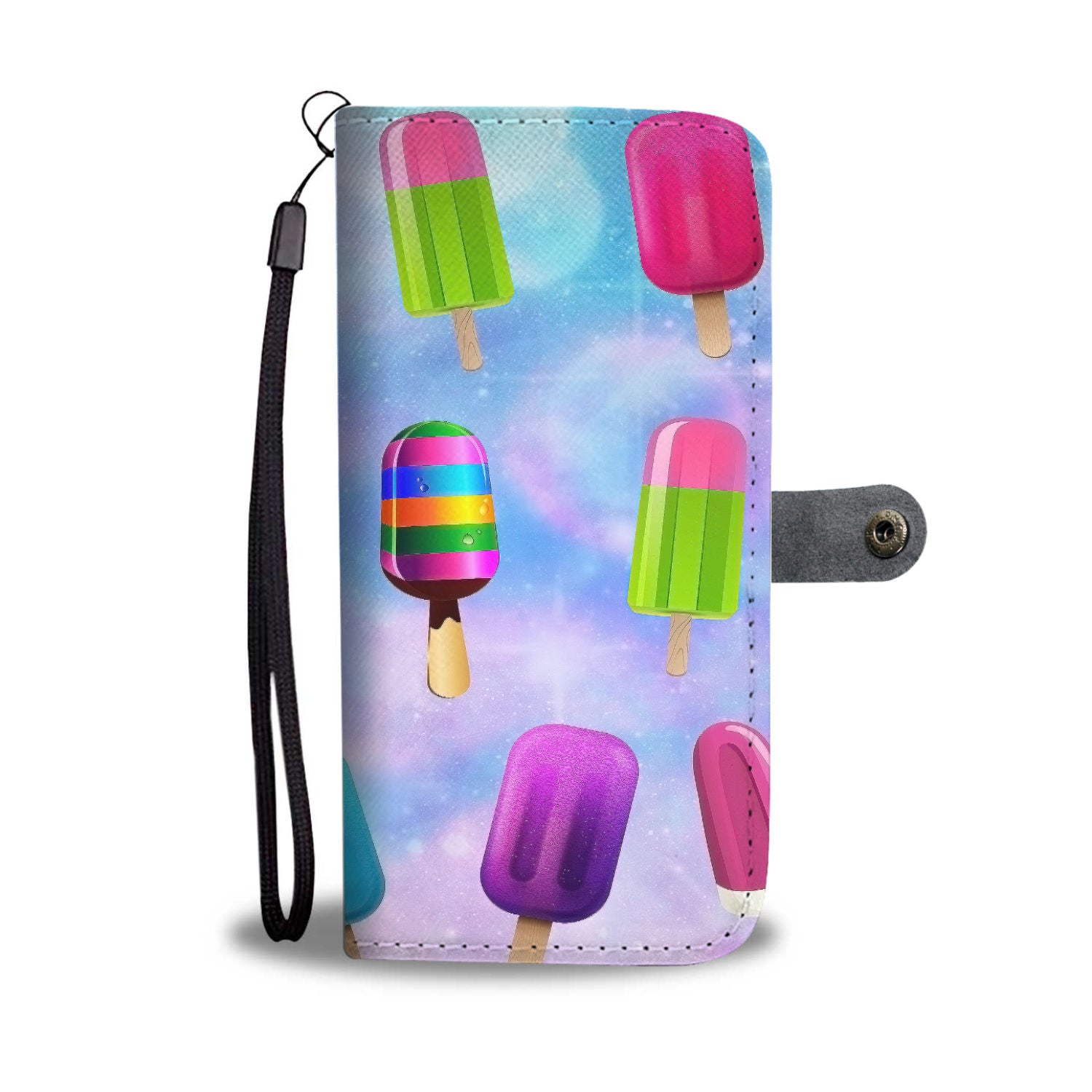 Custom Phone Wallet Available For All Phone Models Ice Cream 3 Phone Wallet