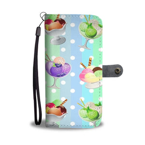 Custom Phone Wallet Available For All Phone Models Ice Cream 4 Phone Wallet
