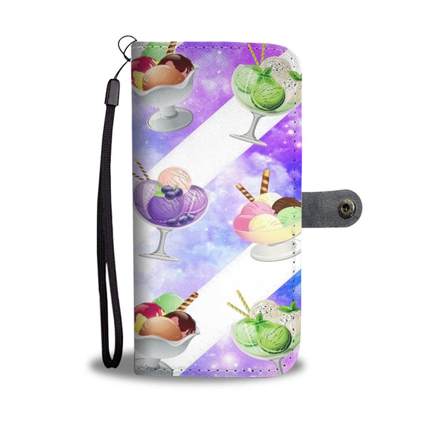 Custom Phone Wallet Available For All Phone Models Ice Cream 6 Phone Wallet