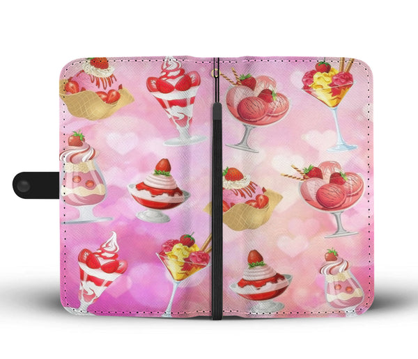 Custom Phone Wallet Available For All Phone Models Ice Cream 8 Phone Wallet - STUDIO 11 COUTURE