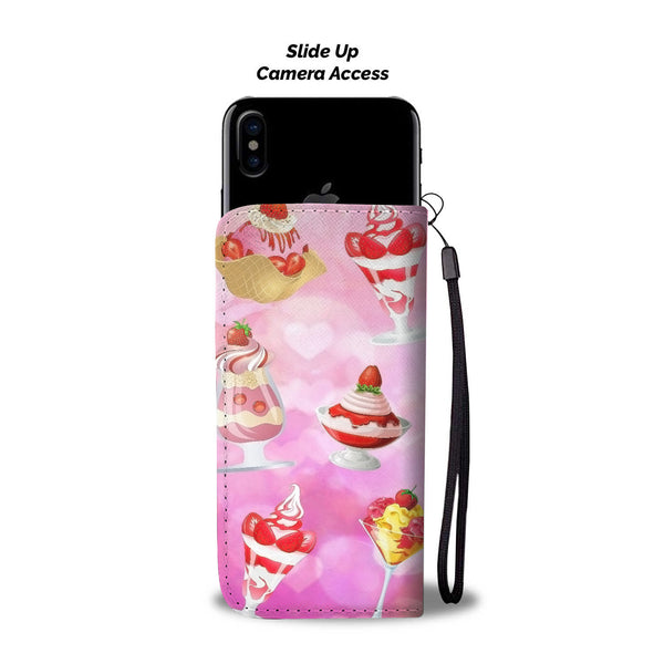 Custom Phone Wallet Available For All Phone Models Ice Cream 8 Phone Wallet - STUDIO 11 COUTURE