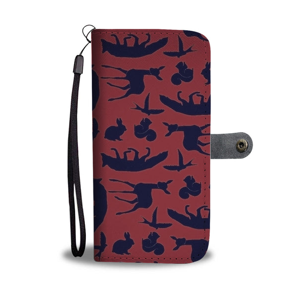 Custom Phone Wallet Available For All Phone Models Snow White Woodland Creature Phone Wallet