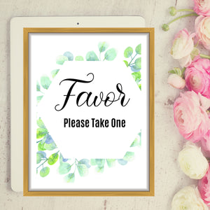 Amazing Baby Shower Favors Decor Sign - Modern Safari Baby Shower Party Decoration Sign - Favor Table Printable Sign - Please Take One Decor Sign -  Animals Party Decor Sign