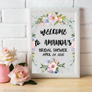 Bridal Shower Welcome Sign/ Wedding Signs For Your Wedding/ Bar Signs/ Wedding Party Decorations/ Wedding Printable Sign