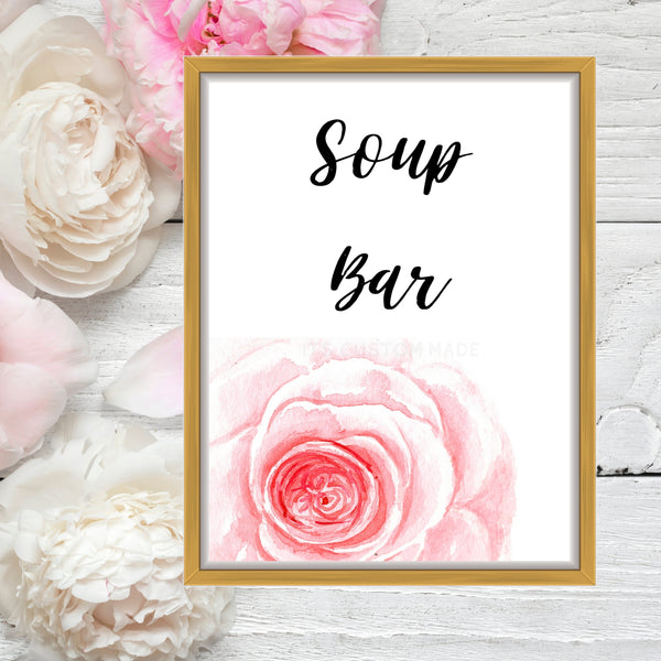 Awesome Soup Bar Party Sign - Fall Party Food Decor Signs - Autumn Pumpkin Party Decoration Sign - Rustic Fall Baby Shower Decor Sign - Autumn Bridal Shower Printable DecorSignage
