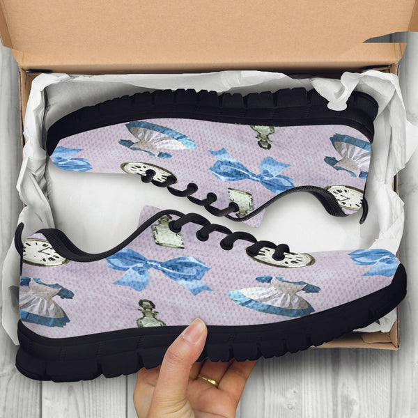 Alice In Wonderland Womens Athletic Sneakers