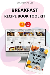 BREAKFAST RECIPE BOOK, EBOOK, Instant Download, Digital ebook, R47
