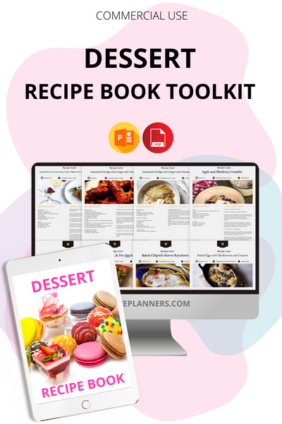 DESSERT RECIPE BOOK, EBOOK, Instant Download, Digital ebook, R48