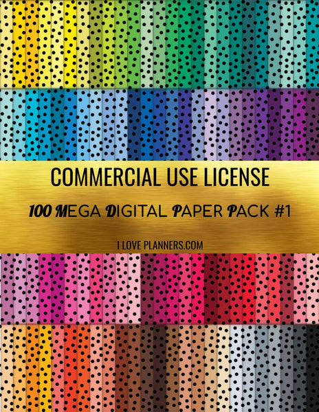 Digital Paper Pack for Digital Designs, Scrapbooking, Journals, Planners, Stickers, Printables, Crafting, and More.  Commercial Use Ok. 1.1