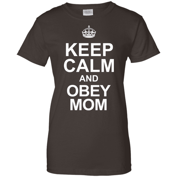 Keep Calm And Obey Mom Ladies Tee - STUDIO 11 COUTURE