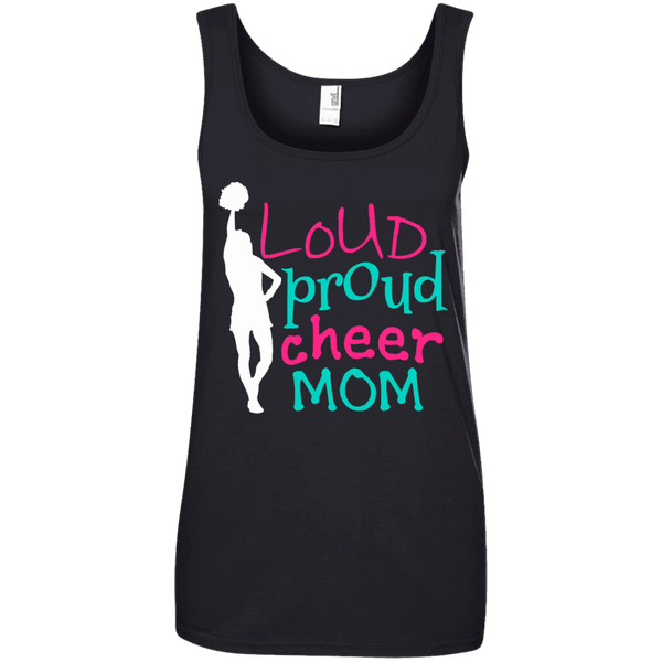 Loud Proud Cheer Mom Ladies Tee