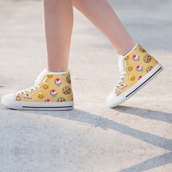 Emoji Sweets Womens High Top Shoes