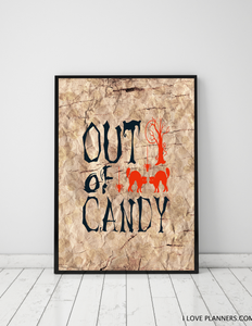 FREE Poster, Print It Yourself, DIY, Instant Download: Budget Halloween Decoration