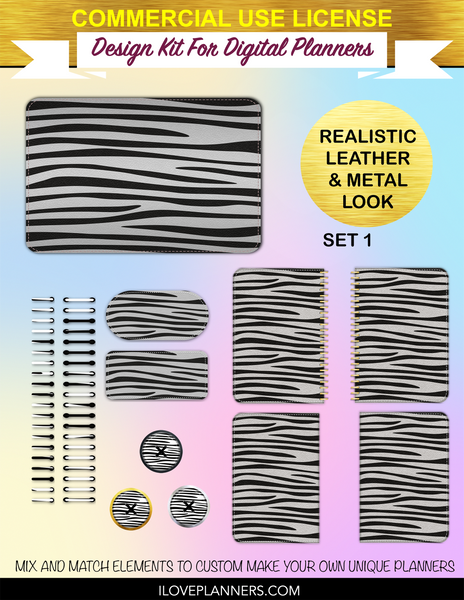 Digital Safari Animal Pattern for Digital Planners, Spirals, Coils, Customize Your Digital Planners, Commercial Use OK, Digital Planners, Digital Journals, Compatible for PC, Mac, CANVA. #6
