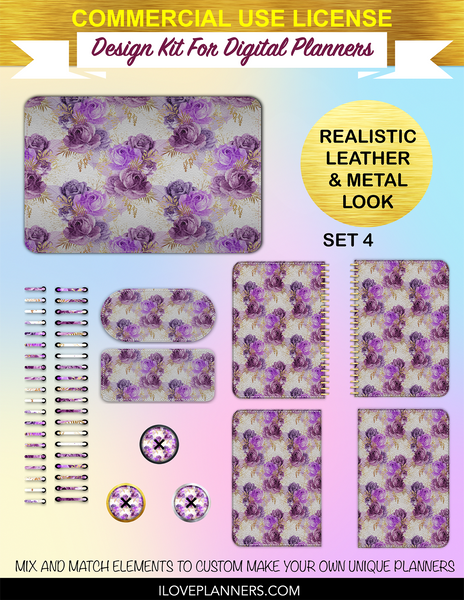 Queen Bee Cover Kit for Digital Planners, Spirals, Coils, Customize Your Digital Planners, Commercial Use OK, Digital Planners, Digital Journals, Compatible for PC, Mac, Canva. #17