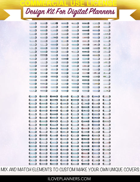 Burgundy and Gold Tiger Digital Planners, Cover Kit, Spirals, Coils, Customize Your Digital Planners, Commercial Use OK, Digital Planners, Digital Journals, Compatible for PC, Mac, CANVA. #152