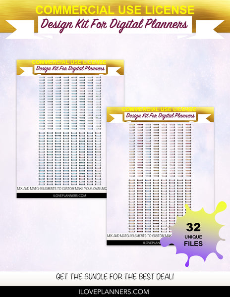 Burgundy and Gold Tiger Digital Planners, Cover Kit, Spirals, Coils, Customize Your Digital Planners, Commercial Use OK, Digital Planners, Digital Journals, Compatible for PC, Mac, CANVA. #152