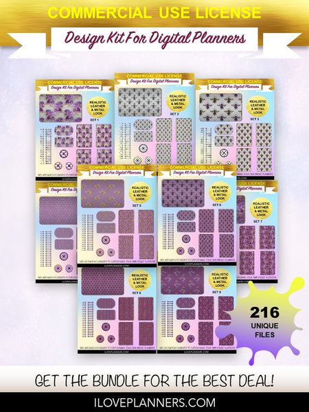 Queen Bee Digital Planners, Spirals, Coils, Customize Your Digital Planners, Commercial Use OK, Digital Planners, Digital Journals, Compatible for PC, Mac, CANVA. #67