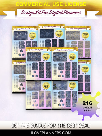 Blush and Turquoise Gothic Digital Planners, Cover Kit, Spirals, Coils, Customize Your Digital Planners, Commercial Use OK, Digital Planners, Digital Journals, Compatible for PC, Mac, CANVA. #90