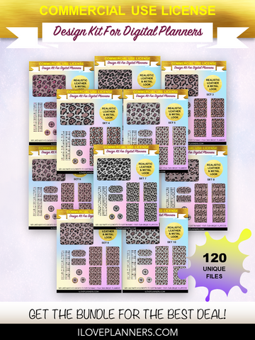 Leopard Spots Seamless Digital Pattern for Digital Planners, Spirals, Coils, Customize Your Digital Planners, Commercial Use OK, Digital Planners, Digital Journals, Compatible for PC, Mac, CANVA #13