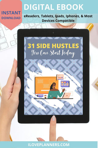 EBOOK- 31 Side Hustles You Can Start Today. Instant Download, Digital ebook. R37
