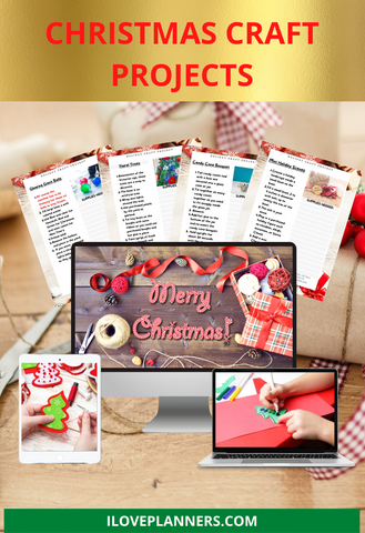 Christmas Craft Projects for Fun, Family, Gift Giving, and More. Print It Yourself, DIY, Instant Download, Printable, Digital Download
