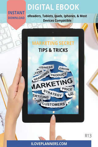 Marketing Secret Tips And Tricks, EBOOK, Instant Download, Digital ebook, R13