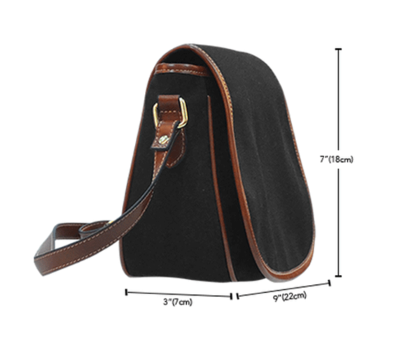 Alice Key Shrink 2 Crossbody Shoulder Canvas Leather Saddle Bag