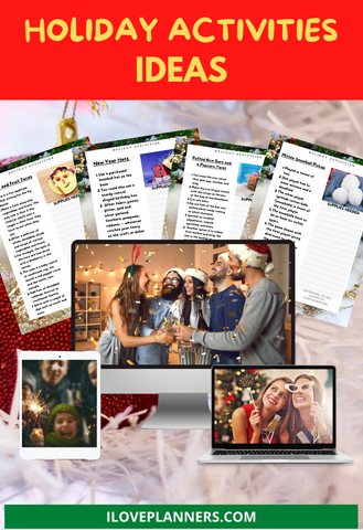 Holiday Activities for Fun, Family, Gift Giving, and More. Print It Yourself, DIY, Instant Download, Printable, Digital Download