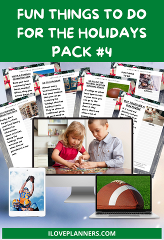 Holiday Fun Activities Pack #4, Family, Gift Giving, and More. Print It Yourself, DIY, Instant Download, Printable, Digital Download