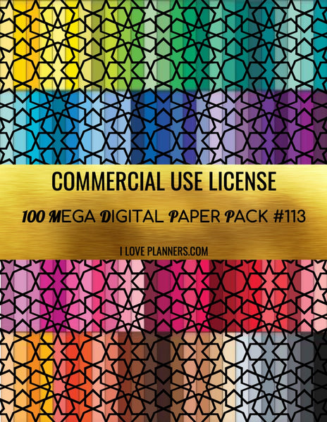 Digital Paper Pack for Digital Designs, Scrapbooking, Journals, Planners, Stickers, Printables, Crafting, and More.  Commercial Use Ok. 1.113