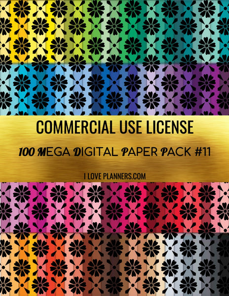 Digital Paper Pack for Digital Designs, Scrapbooking, Journals, Planners, Stickers, Printables, Crafting, and More.  Commercial Use Ok. 1.11