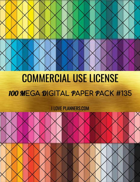Digital Paper Pack for Digital Designs, Scrapbooking, Journals, Planners, Stickers, Printables, Crafting, and More.  Commercial Use Ok. 1.135