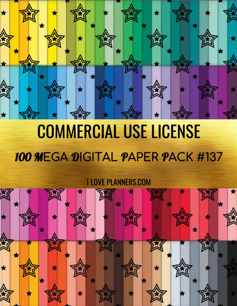 Digital Paper Pack for Digital Designs, Scrapbooking, Journals, Planners, Stickers, Printables, Crafting, and More.  Commercial Use Ok. 1.137
