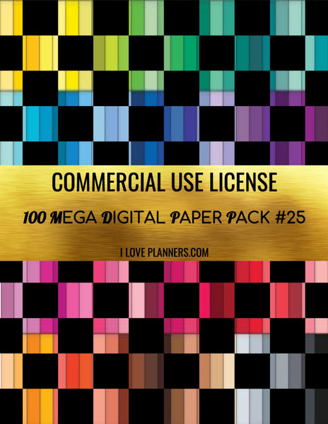 Digital Paper Pack for Digital Designs, Scrapbooking, Journals, Planners, Stickers, Printables, Crafting, and More.  Commercial Use Ok. 1.25