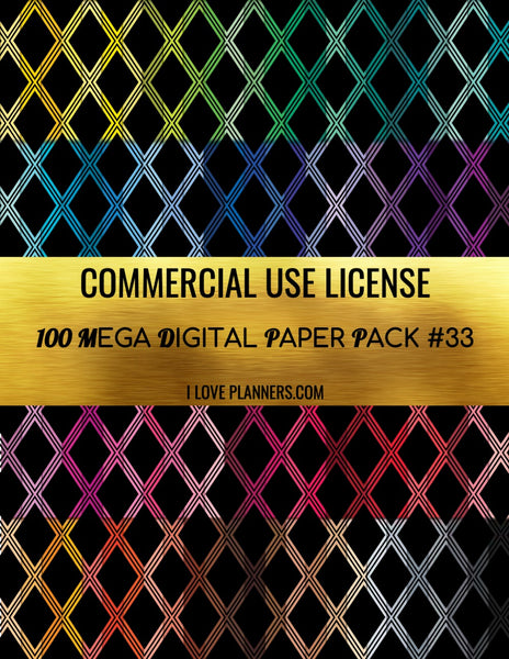 Digital Paper Pack for Digital Designs, Scrapbooking, Journals, Planners, Stickers, Printables, Crafting, and More.  Commercial Use Ok. 1.33