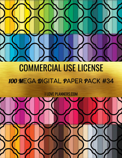 Digital Paper Pack for Digital Designs, Scrapbooking, Journals, Planners, Stickers, Printables, Crafting, and More.  Commercial Use Ok. 1.34