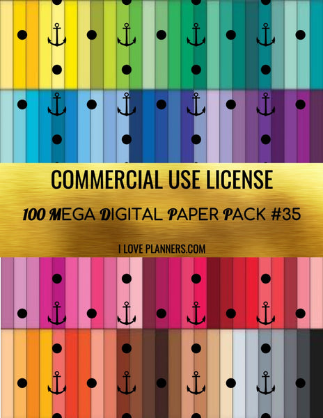 Digital Paper Pack for Digital Designs, Scrapbooking, Journals, Planners, Stickers, Printables, Crafting, and More.  Commercial Use Ok. 1.35
