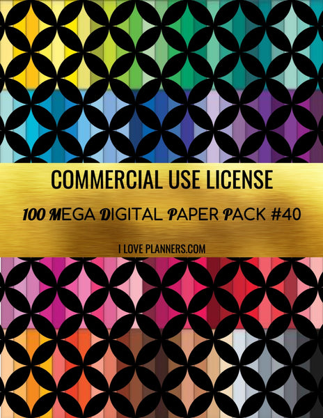 Digital Paper Pack for Digital Designs, Scrapbooking, Journals, Planners, Stickers, Printables, Crafting, and More.  Commercial Use Ok. 1.40