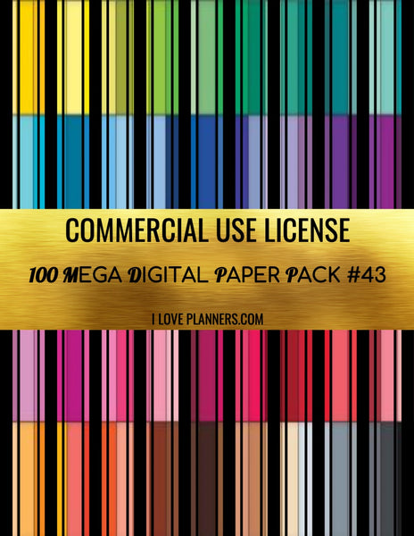 Digital Paper Pack for Digital Designs, Scrapbooking, Journals, Planners, Stickers, Printables, Crafting, and More.  Commercial Use Ok. 1.43