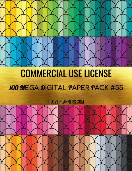 Digital Paper Pack for Digital Designs, Scrapbooking, Journals, Planners, Stickers, Printables, Crafting, and More.  Commercial Use Ok. 1.55