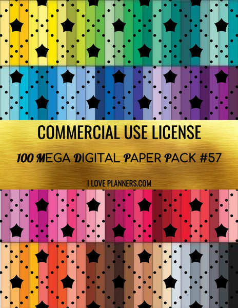 Digital Paper Pack for Digital Designs, Scrapbooking, Journals, Planners, Stickers, Printables, Crafting, and More.  Commercial Use Ok.  1.57