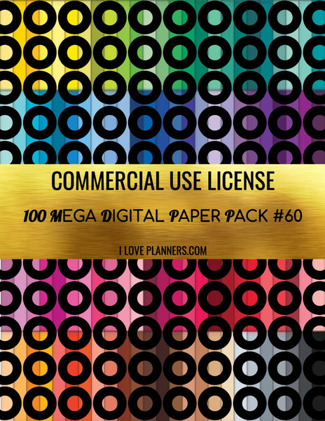 Digital Paper Pack for Digital Designs, Scrapbooking, Journals, Planners, Stickers, Printables, Crafting, and More.  Commercial Use Ok. 1.60