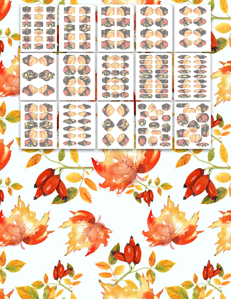 Fall Digital Printable Labels, Collage Sheets, Crafts, Pantry Labels ...