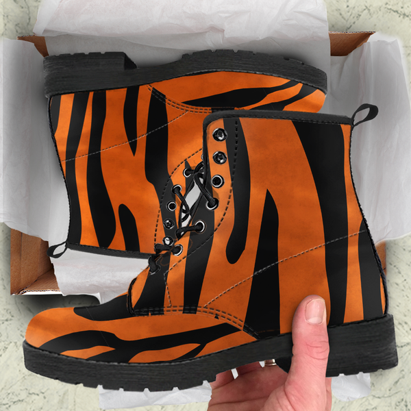 Tiger Skin Womens Leather Boots - STUDIO 11 COUTURE