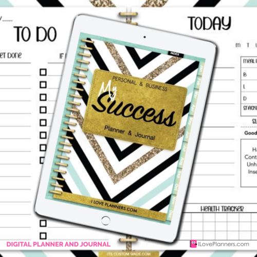 My Success Digital Planner and Journal/ GoodNotes, Xodo, Digital Journal, iPad Planner, tablet Planner Digital Planner Stickers