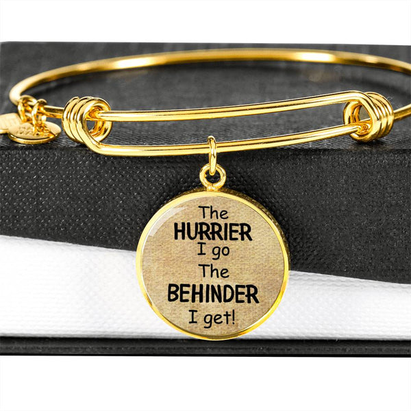Alice In Wonderland Quote 10 PERSONALIZED Custom Design Silver or Gold Plated Bracelet Bangle, Custom Laser Engraved Jewelry, Circle Round Pendant, Pendant Bracelet, Gift for Her, Gift For Mom