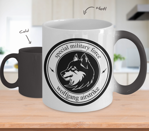 Color Changing Mug Animals Wolfgang Airstrike Special Military Force