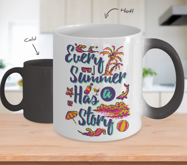 Color Changing Mug Retro 80s 90s Nostalgic Every Summer Has A Story